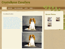 Tablet Screenshot of crystalkanecavaliers.com